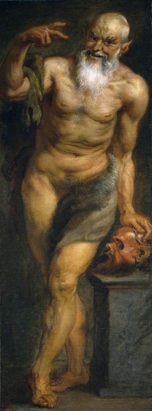 Rubens, Pedro Pablo (y taller)-Satiro-181,5 cm x 68 cm