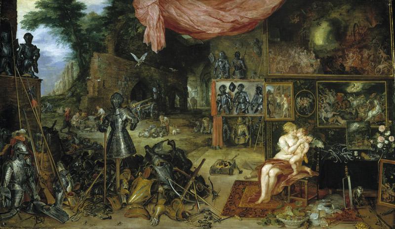 Rubens, Pedro Pablo Brueghel el Viejo, Jan-El Tacto-64 cm x 111 cm