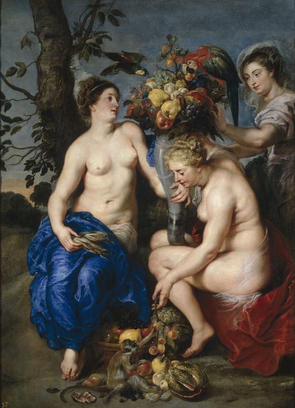 Rubens, Pedro Pablo Snyders, Frans-Ninfas con el cuerno de la abundancia