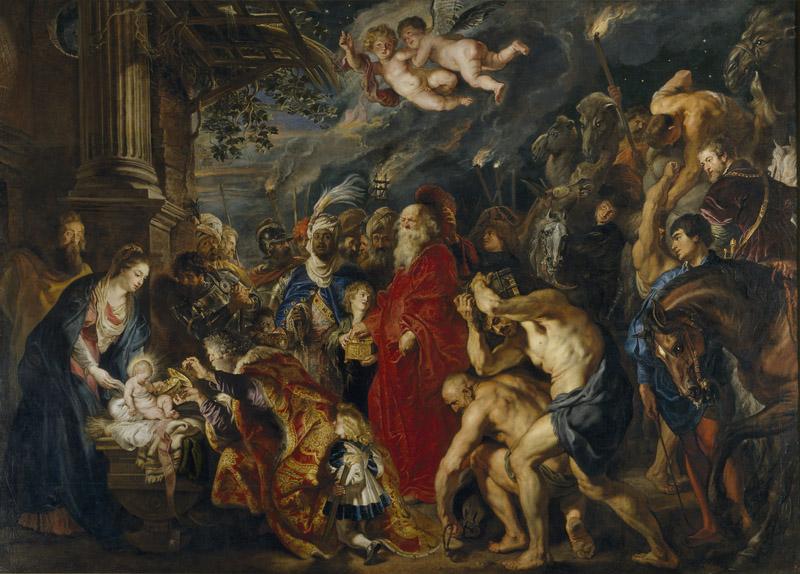 Rubens, Pedro Pablo-Adoracion de los Reyes Magos-355,5 cm x 493 cm