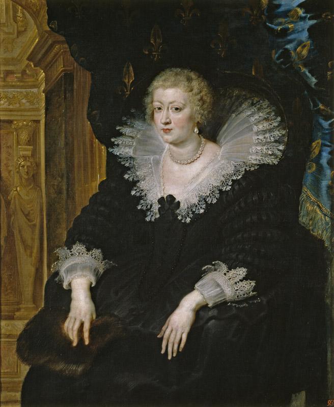 Rubens, Pedro Pablo-Ana de Austria, reina de Francia-130 cm x 108 cm