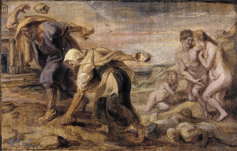 Rubens, Pedro Pablo-Deucalion y Pirra-26,4 cm x 41,7 cm