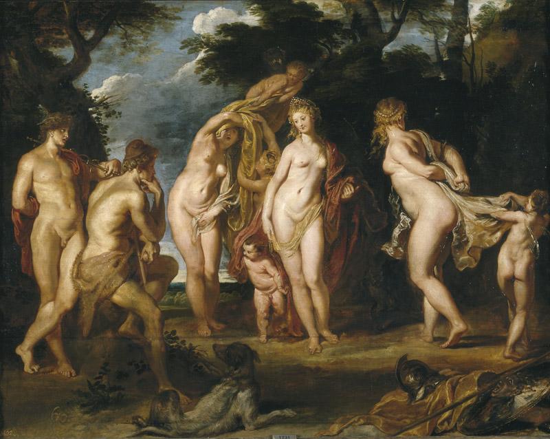 Rubens, Pedro Pablo-El juicio de Paris-89 cm x 114,5 cm
