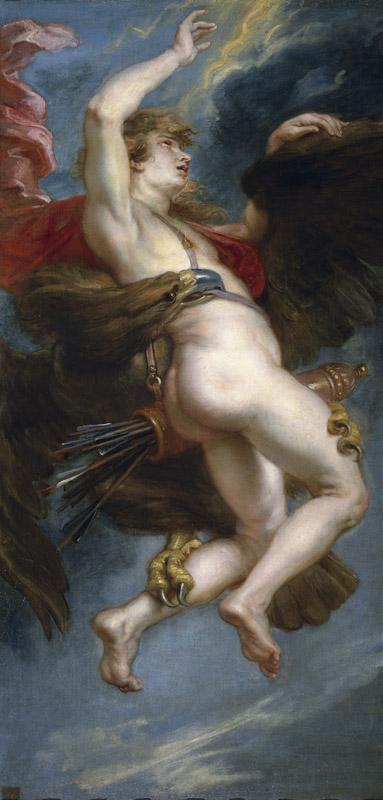 Rubens, Pedro Pablo-El rapto de Ganimedes-181 cm x 87,3 cm