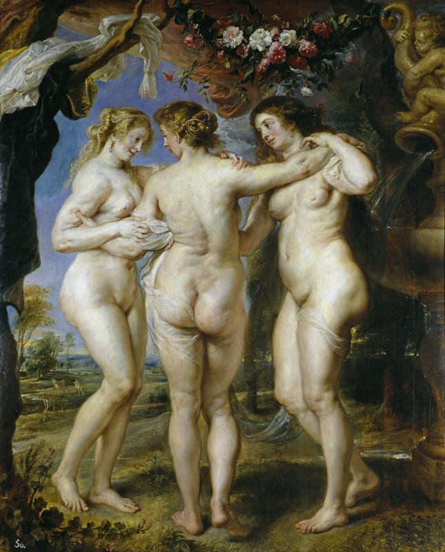 Rubens, Pedro Pablo-Las tres Gracias-220,5 cm x 182 cm