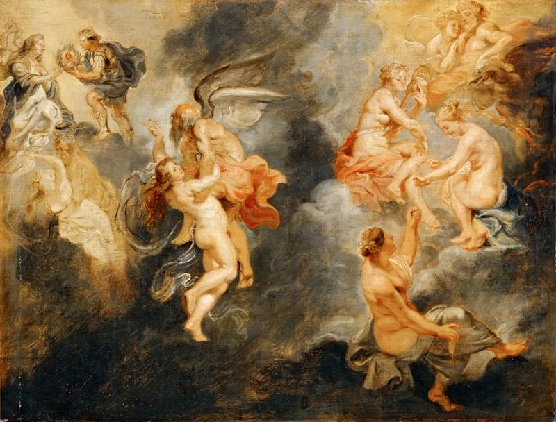 Rubens, Peter Paul -- Les trois parques filant la destinee de Marie Medicis