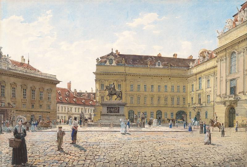 Rudolf von Alt - Josephsplatz in Vienna, 1831