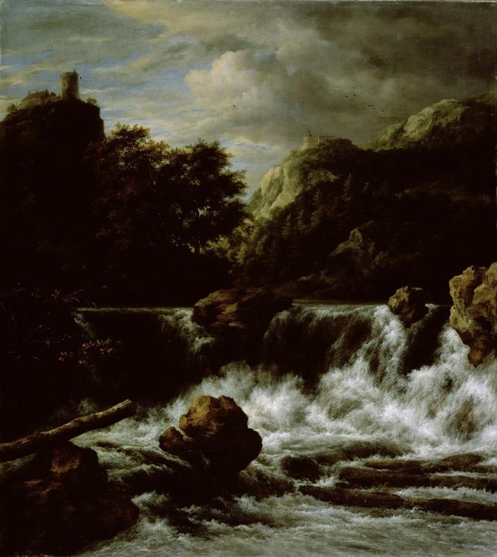 Ruisdael, Jacob Isaacksz. van -- Berglandschap met waterval, 1650 - 1682