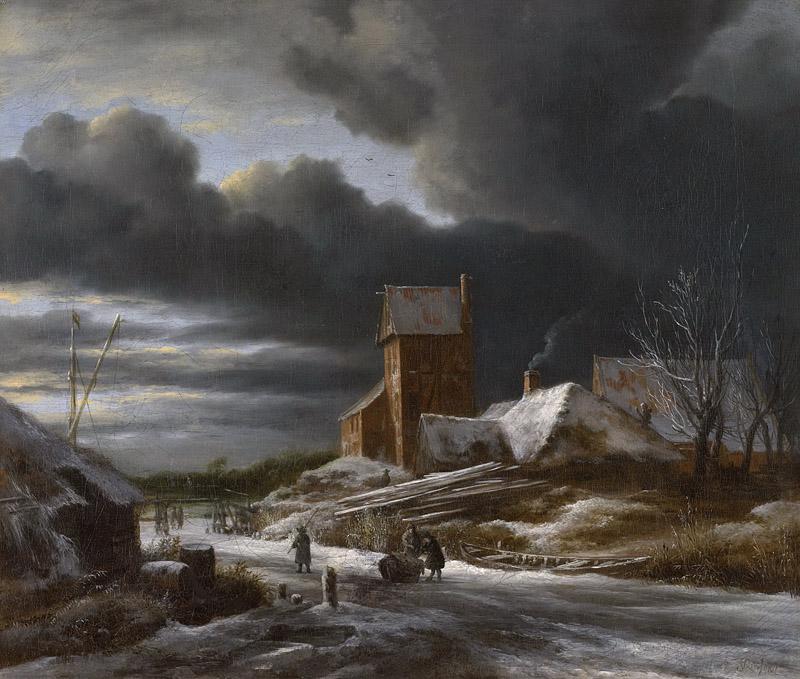 Ruisdael, Jacob Isaacksz. van -- Winterlandschap, 1650-1682