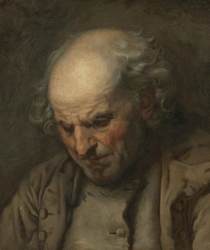 STUDY OF AN OLD MAN, HEAD AND SHOULDERS