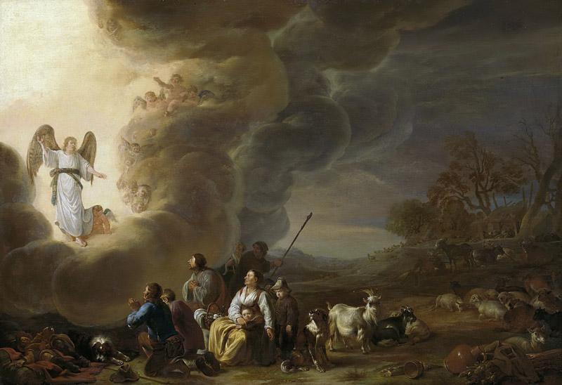 Saftleven, Cornelis -- De verkondiging aan de herders, 1630 - 1650