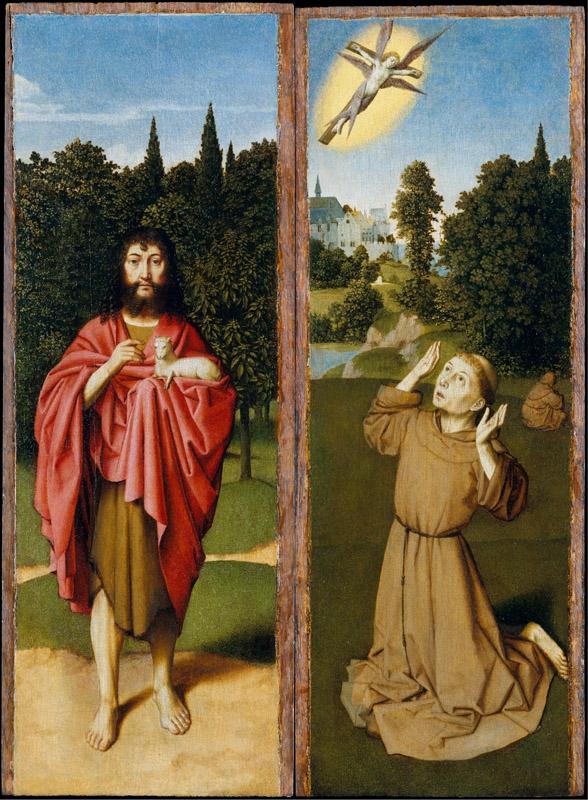 Saint John the Baptist Saint Francis Receiving the Stigmata