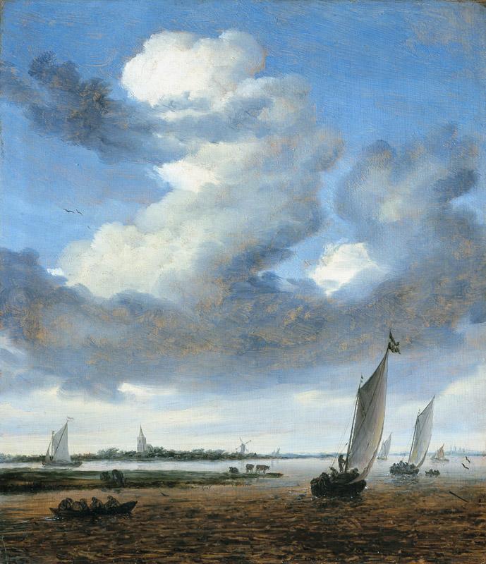 Salomon van Ruysdael - View of Beverwijk from the Wijkermeer