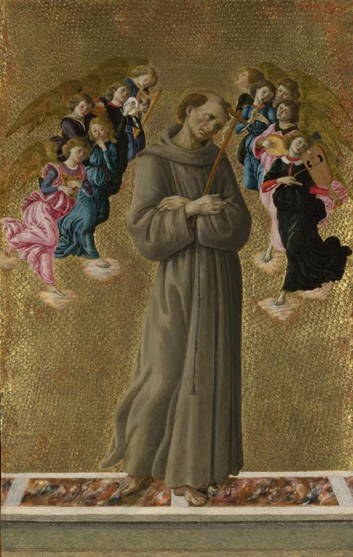 Sandro Botticelli - Saint Francis of Assisi with Angels
