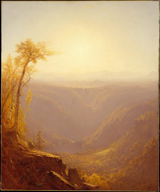 Sanford Robinson Gifford--A Gorge in the Mountains (Kauterskill Clove)