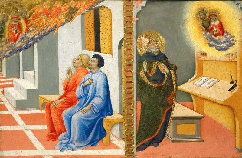 Sano di Pietro (1405-1481) -- Saint Jerome Appearing