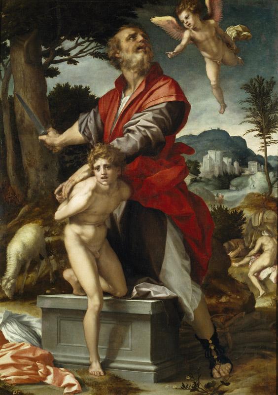 Sarto, Andrea del-El sacrificio de Isaac-98 cm x 69 cm