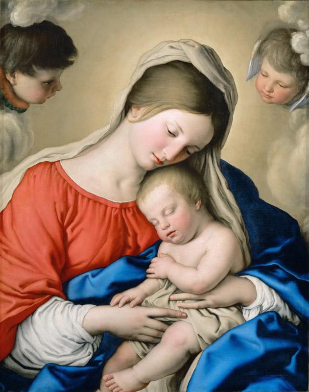 Sassoferrato (1609-1685)-Sleep of the Infant Jesus