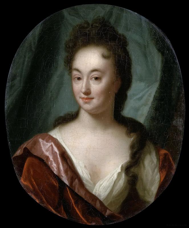 Schalcken, Godfried -- Mejuffrouw van Gool, gezelschapsdame van Josina Clara van Citters, 1699 - 1706