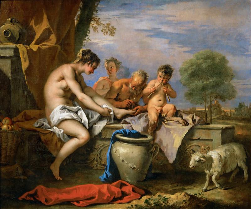 Sebastiano Ricci (1659-1734) -- Nymph and Satyrs
