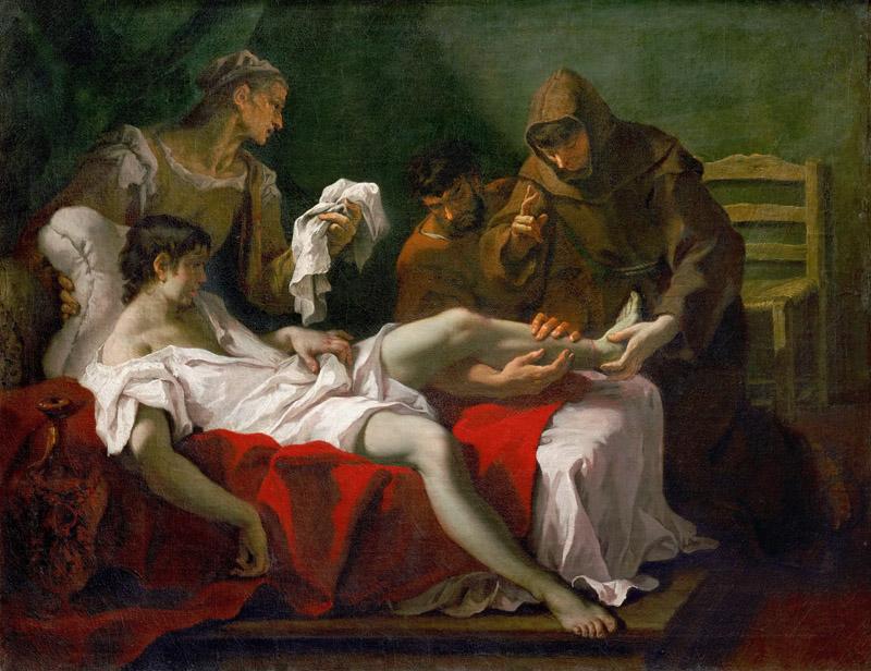 Sebastiano Ricci (1659-1734) -- Saint Anthony of Padua Healing a Young Man
