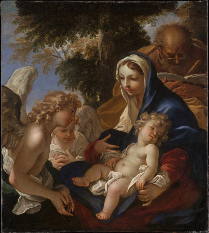 Sebastiano Ricci--The Holy Family with Angels
