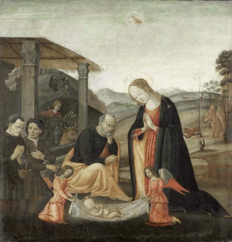 Sellaio, Jacopo del -- De aanbidding van het kind, 1485-1520