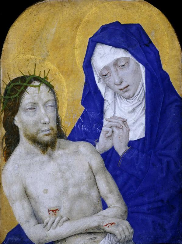 Simon Marmion, Netherlandish (active Amiens, Lille, Tournai, and Valenciennes), first documented 1449, died 1489 -- Piete