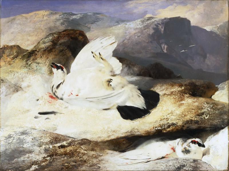 Sir Edwin Landseer, English, 1802-1873 -- Ptarmigan in a Landscape