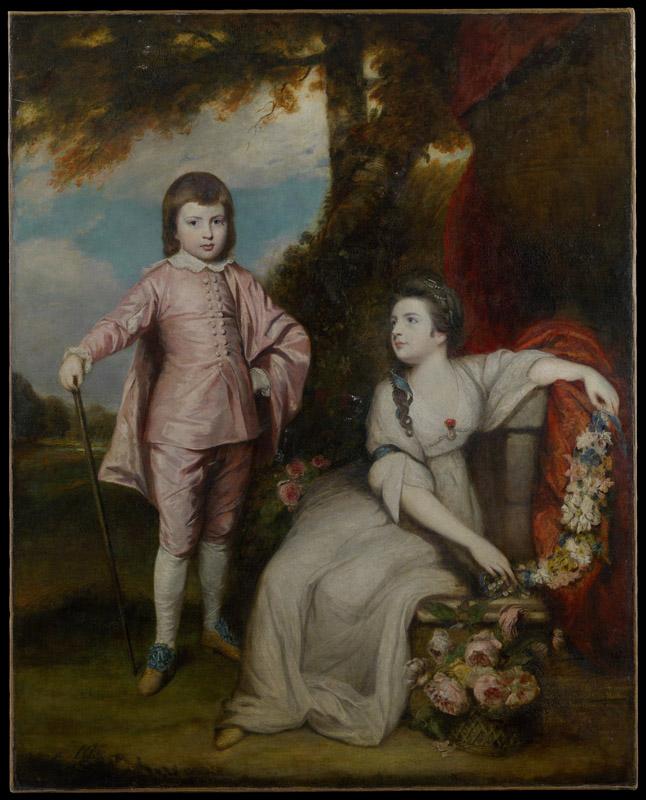 Sir Joshua Reynolds--George Capel, Viscount Malden (1757-1839), and Lady Elizabeth Capel (1755-1834)