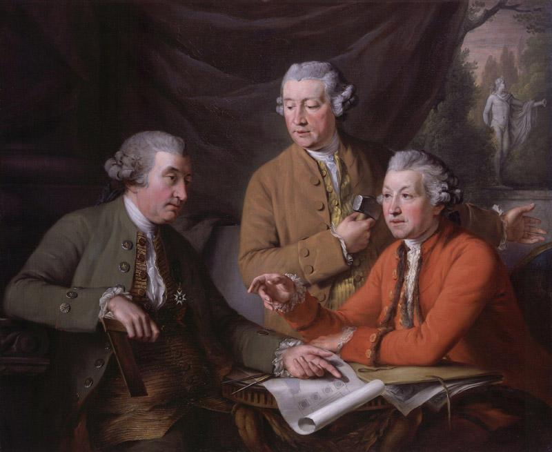 Sir William Chambers Joseph Wilton Sir Joshua Reynolds by John Francis Rigaud