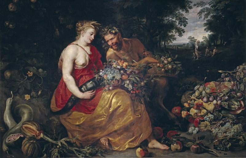 Snyders, Frans Rubens, Pedro Pablo (Taller de)-Ceres y Pan