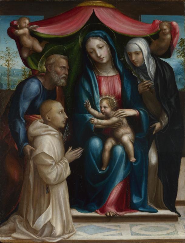 Sodoma - The Madonna and Child with Saints and a Donor