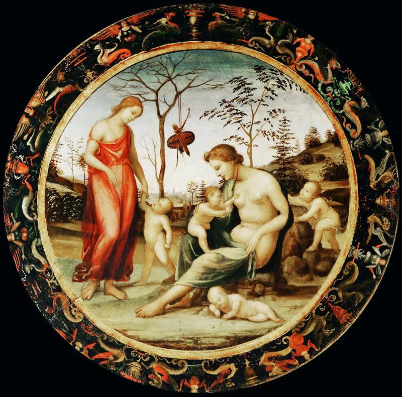 Sodoma -- Venus terrestre with Eros and Venus celeste with Anteros and two cupids