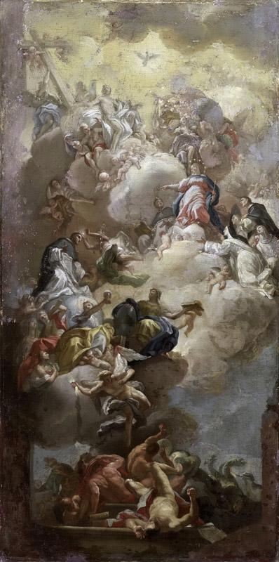 Solimena, Francesco -- De verheerlijking van de heilige Dominicus, 1710-1785