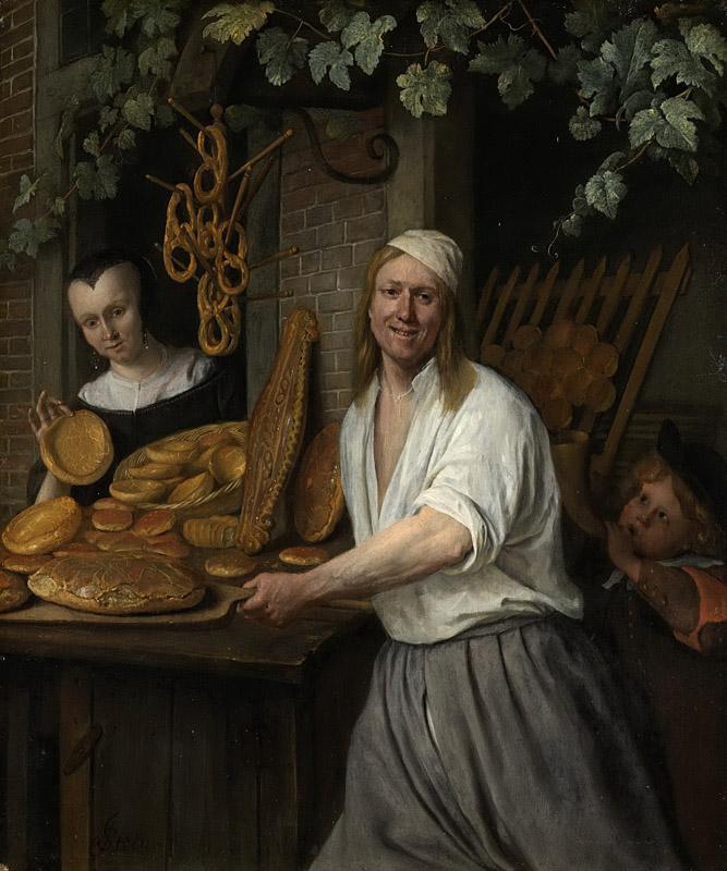 Steen, Jan Havicksz. -- Bakker Arent Oostwaard en zijn vrouw Catharina Keizerswaard, 1658