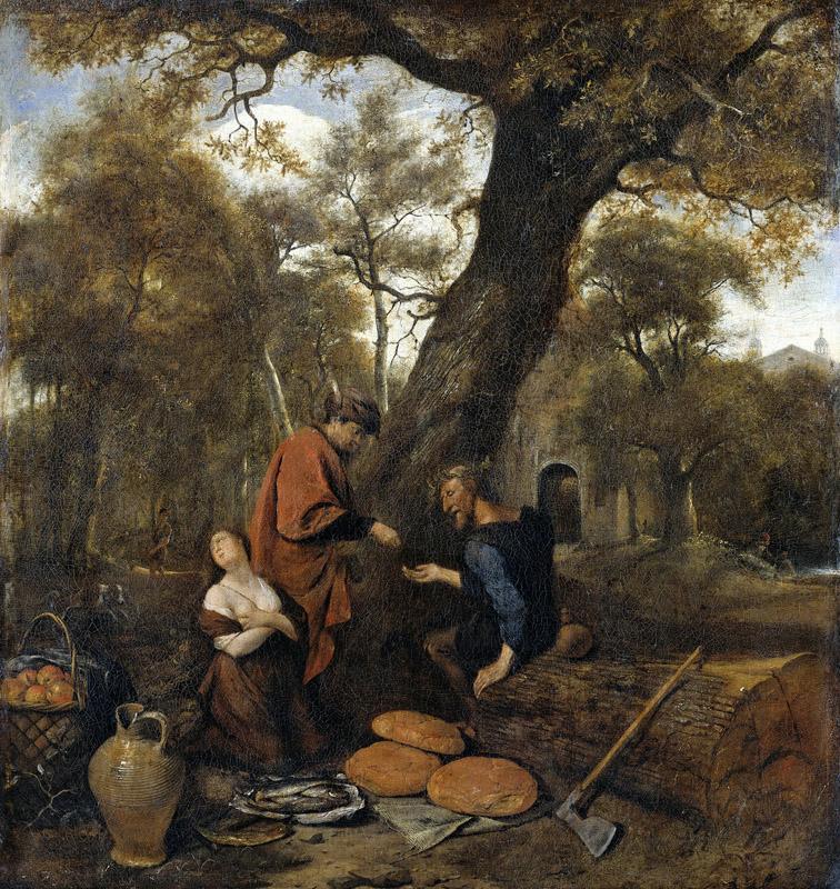 Steen, Jan Havicksz. -- Erysichthon verkoopt zijn dochter Mestra, 1650-1660