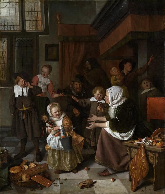 Steen, Jan Havicksz. -- Het Sint Nicolaasfeest, 1665-1668