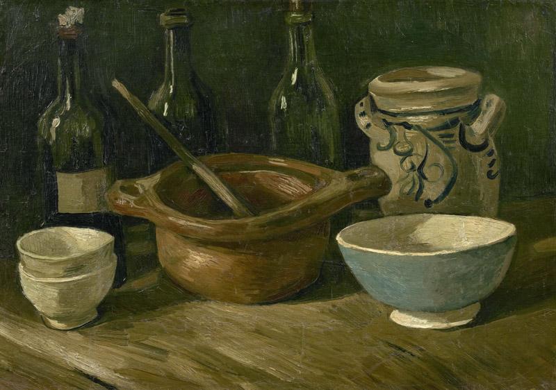 Still-Life with Earthenware and Bottles