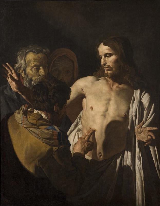 Stom, Matthias-La incredulidad de Santo Tomas-125 cm x 99 cm