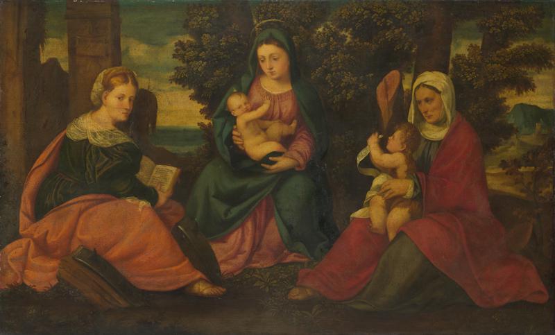 Style of Bonifazio di Pitati - The Madonna and Child with Saints