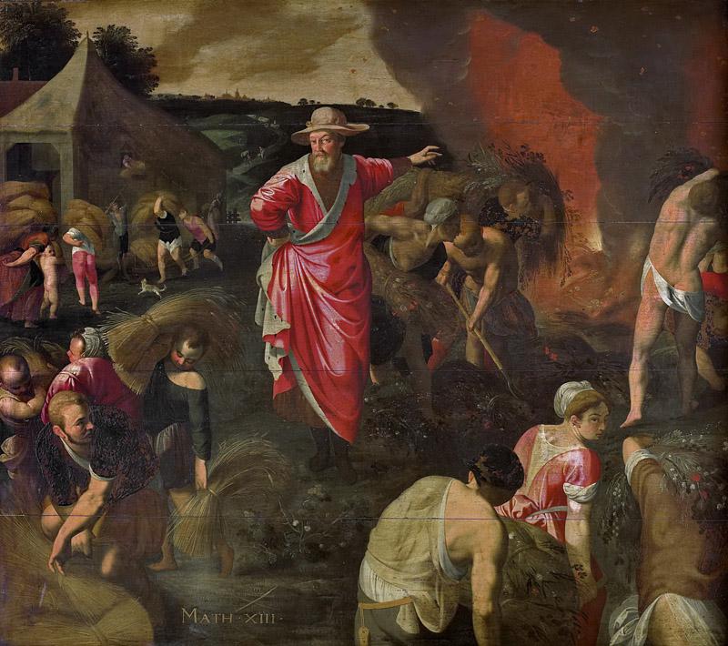 Swanenburg, Isaac Claesz. van -- De gelijkenis van het onkruid onder de tarwe, 1590-1610