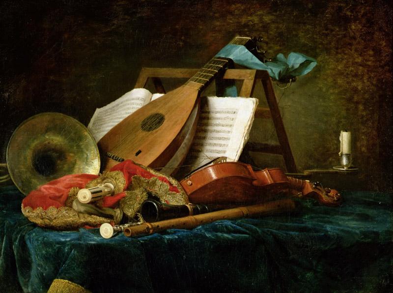 The Attributes of Music, 1770 (oil on canvas)Title-- Vallayer-Coster