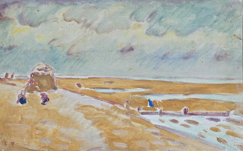 The Awning on the Beach, 1916