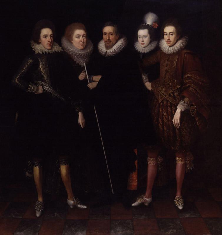 The 1st Earl of Monmouth and his family by Paul Van Somer