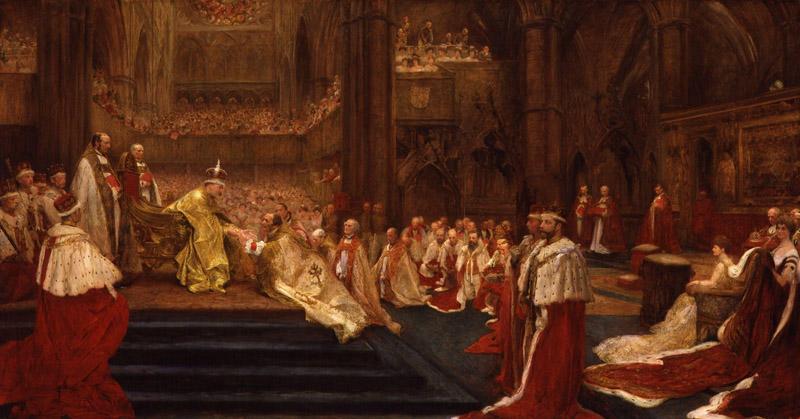 The Homage-Giving - Westminster Abbey, 9th August, 1902 by John Henry Frederick Bacon