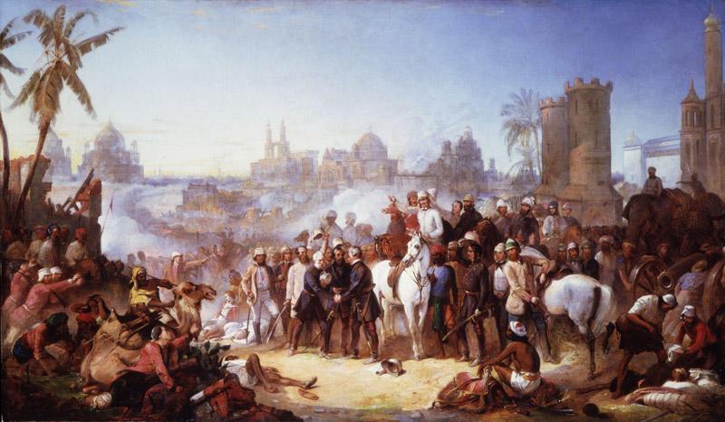 The Relief of Lucknow, 1857 by Thomas Jones Barker