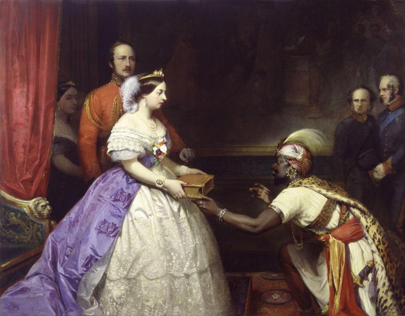 The Secret of England Greatness (Queen Victoria presenting a Bible in the Audience Chamber at Windsor) by Thomas Jones Barker
