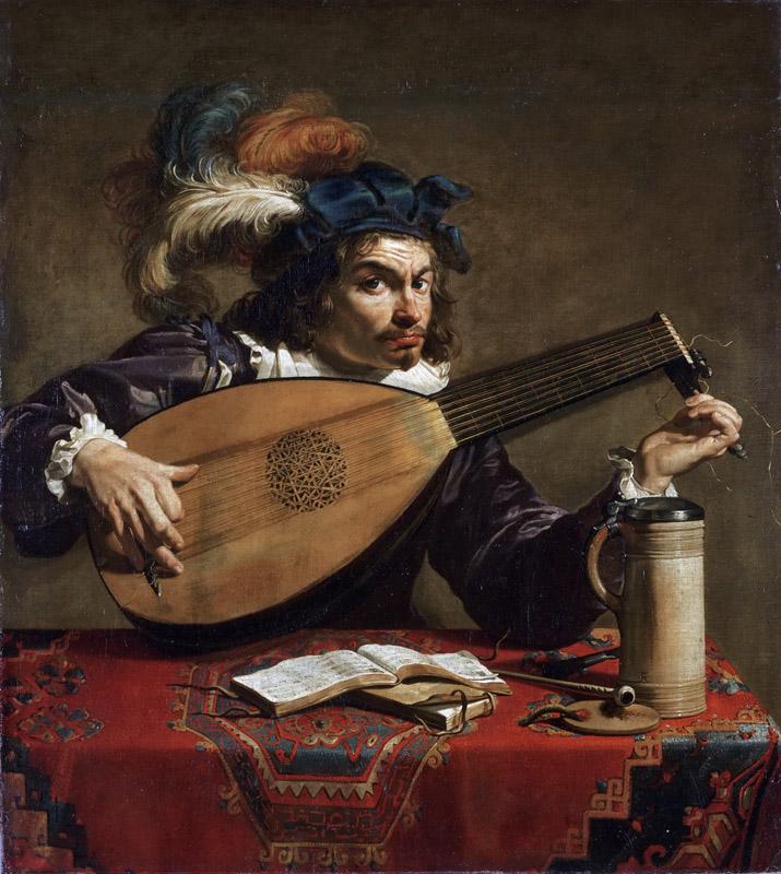 Theodor Rombouts, Flemish (active Antwerp and Italy), 1597-1637 -- Lute Player