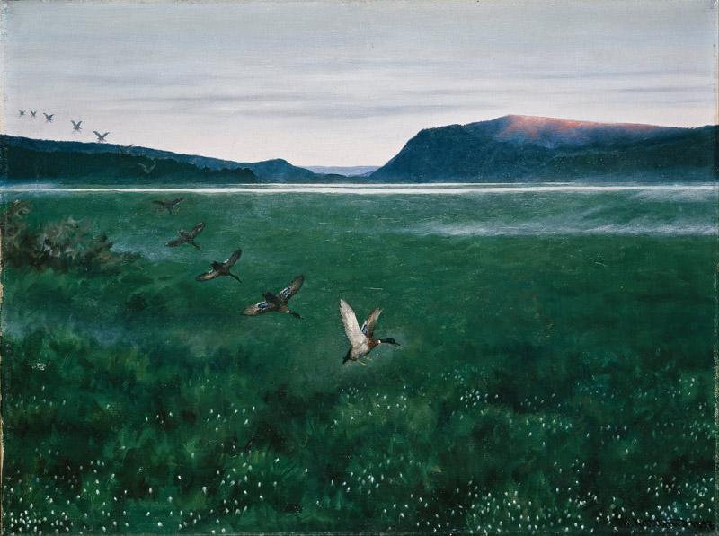 Theodor Kittelsen - The twelwe wild Ducks